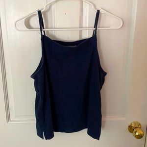 Madewell texture and thread navy tank size M.